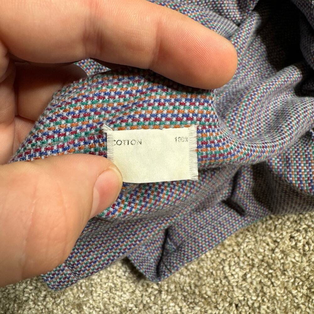 Vintage Missoni Uomo Cotton Woven Button Down Collared Shirt - Picture 6 of 6